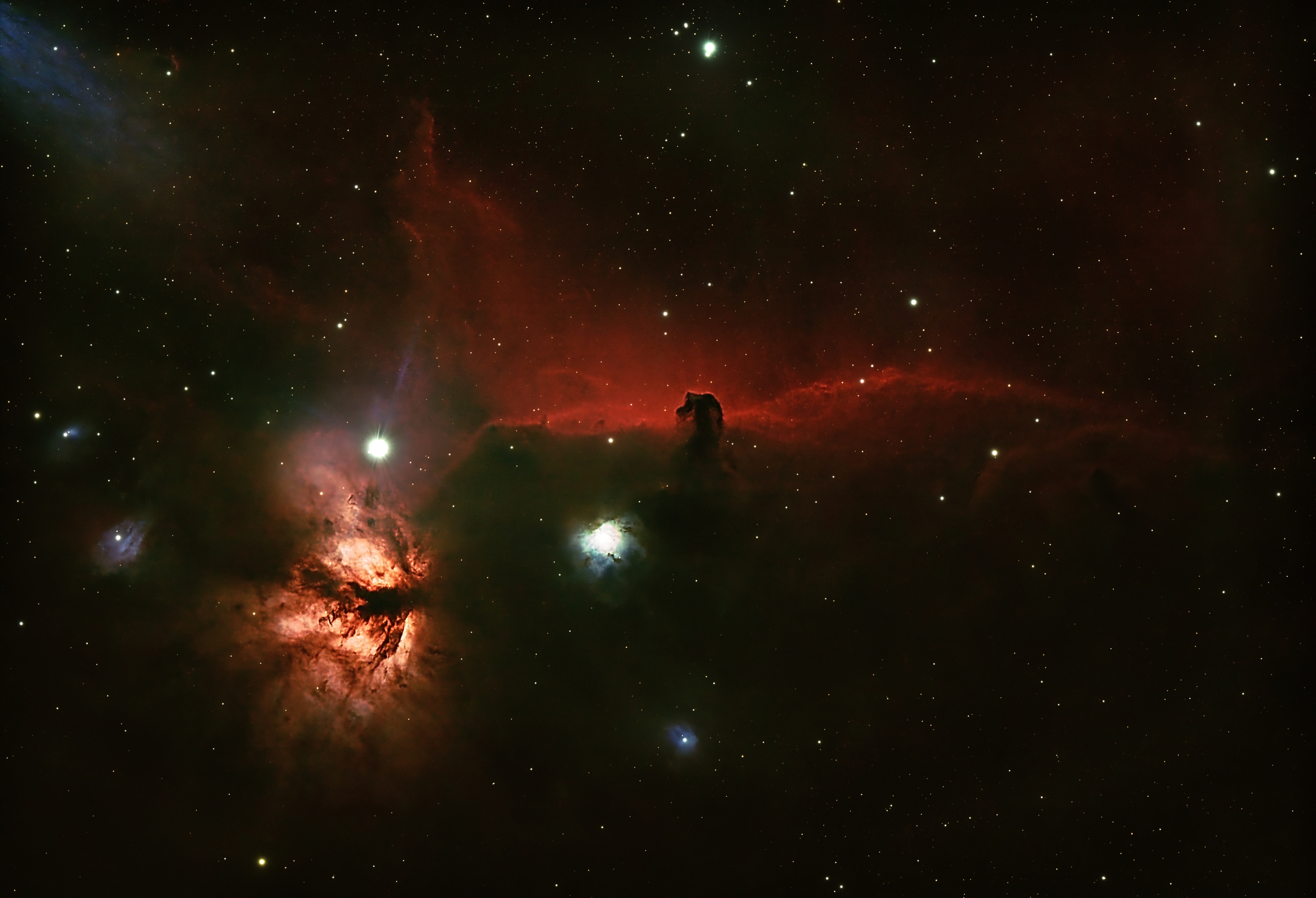 Horsehead Nebula reprocessed in Pixinsight