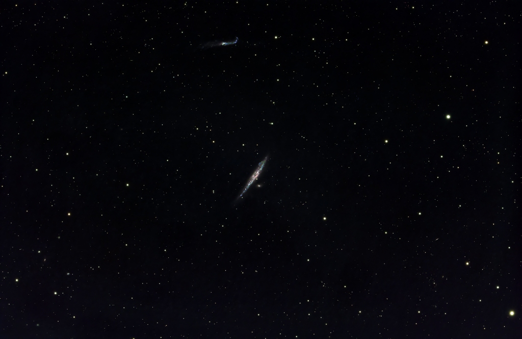 Whale galaxy drizzled 2x and edited with pixinsight and photoshop