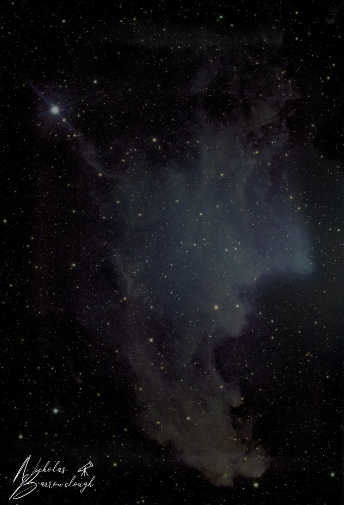 The Witch Head Nebula - 4 hours integration time