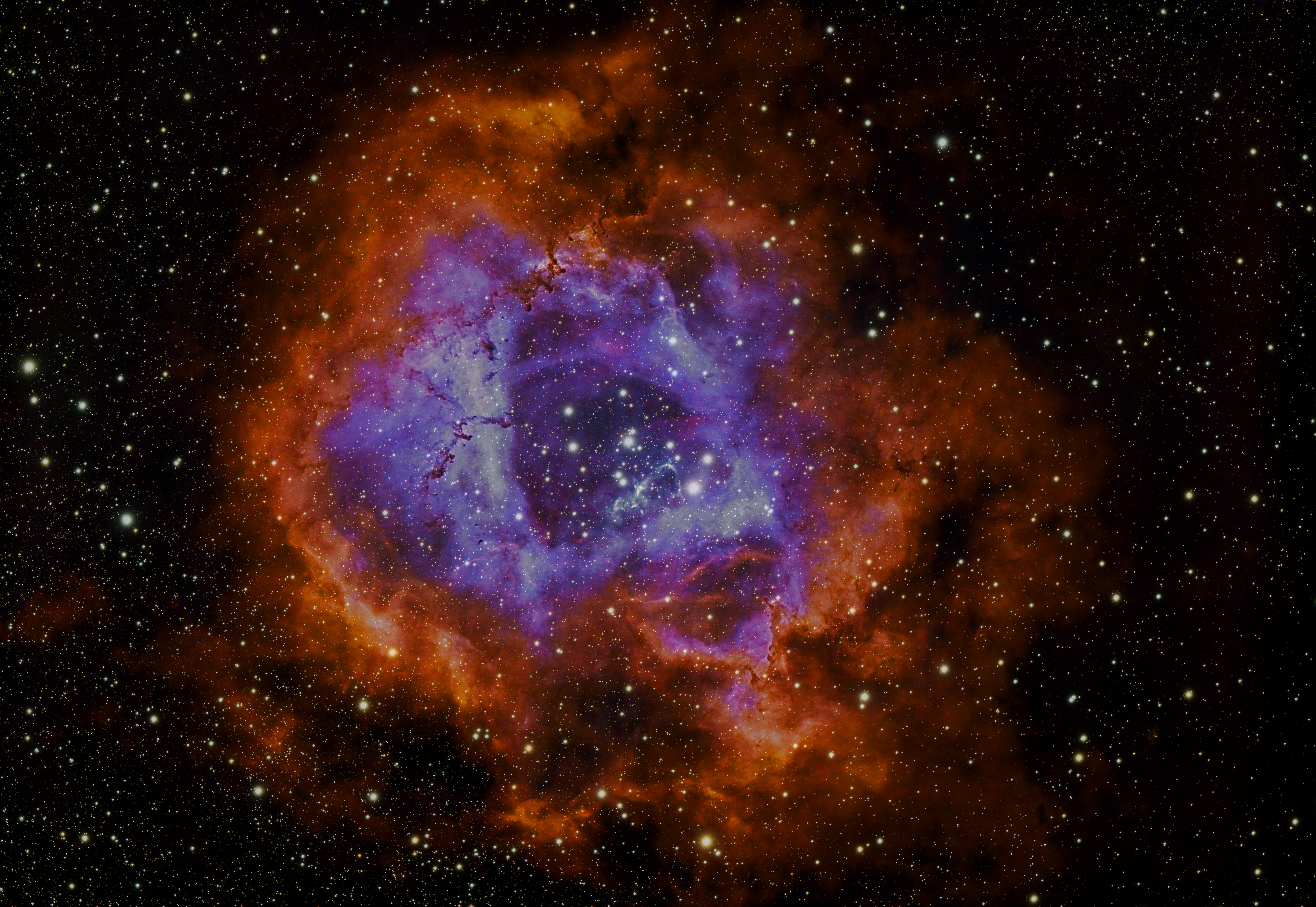 Rosette Nebula with HOO Palette